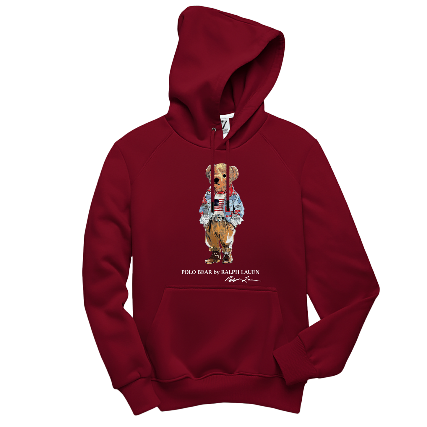 Polo Bear Hoodie - Basic Printed