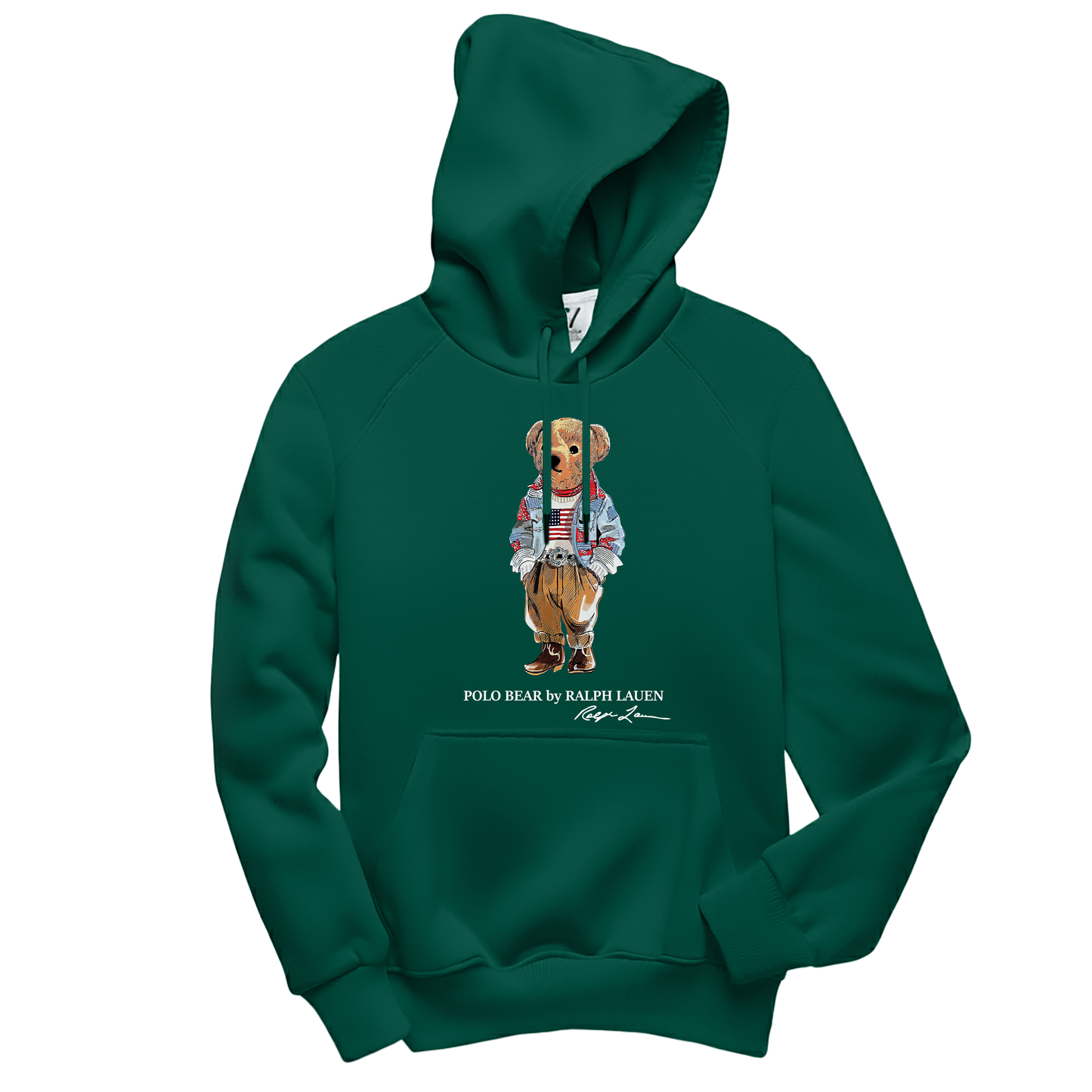 Polo Bear Hoodie - Basic Printed