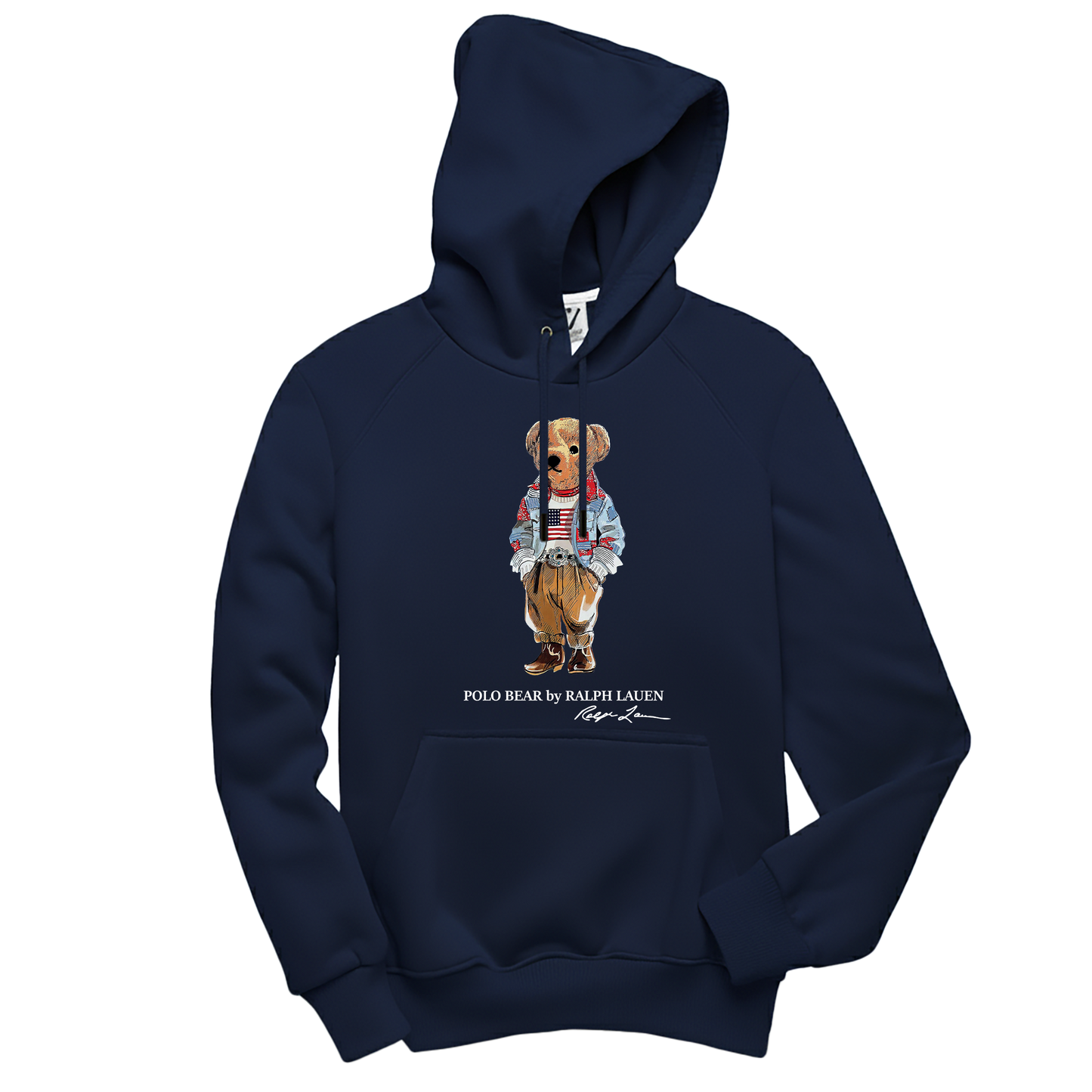 Polo Bear Hoodie - Basic Printed
