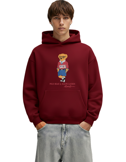 POLO Bear Hoodie unisex -Oversize Embroidered