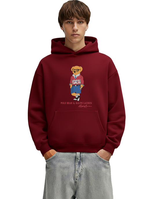 POLO Bear Hoodie -Oversize Embroidered