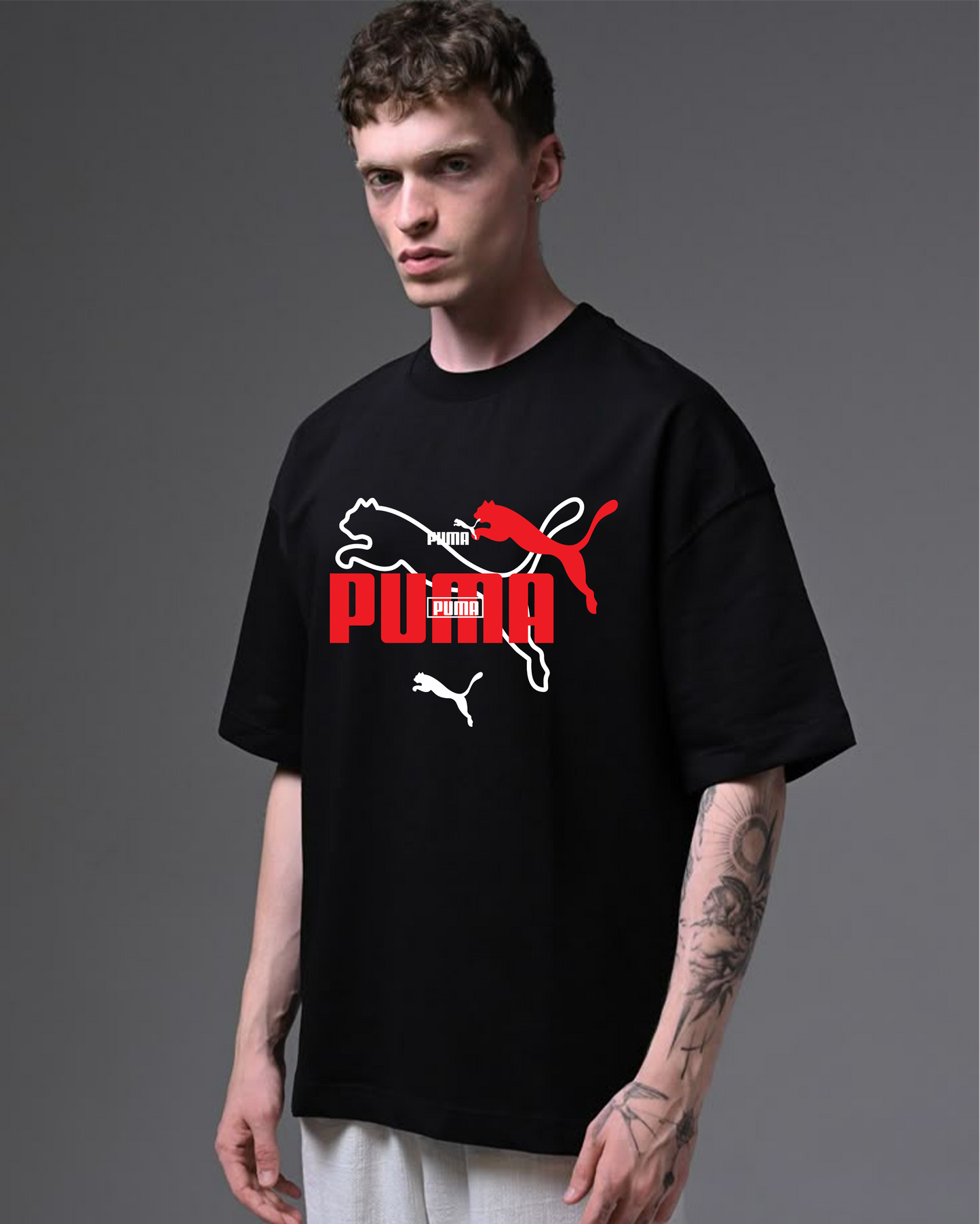 Over SIze T-SHIRT  ESS Puma Logo