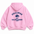 POLO BEAR  UNISEX PINK -Oversize Hoodie