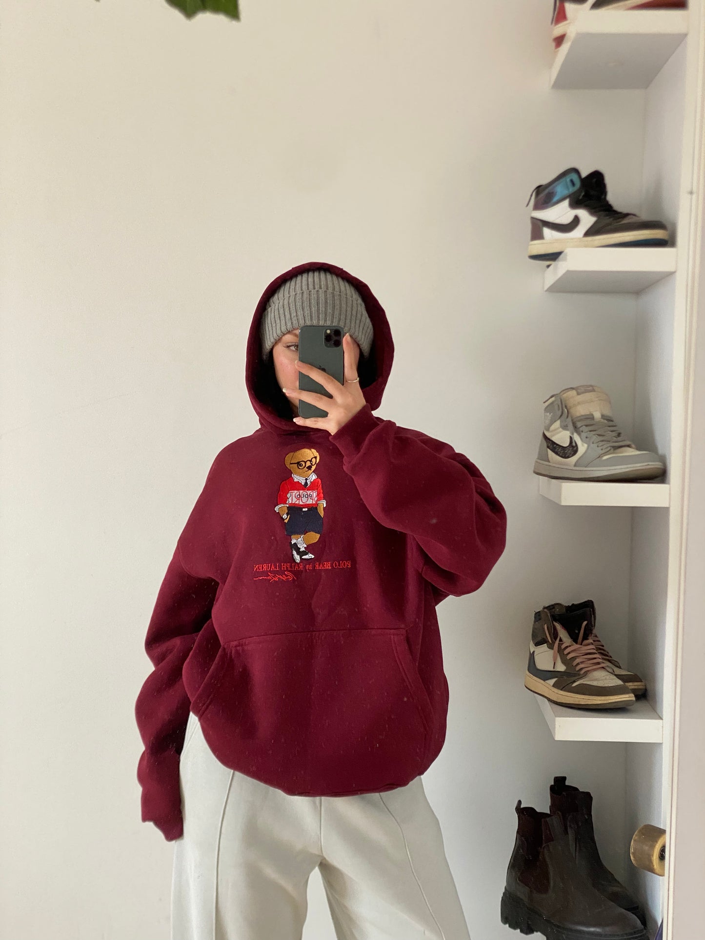 POLO Bear Hoodie unisex -Oversize Embroidered