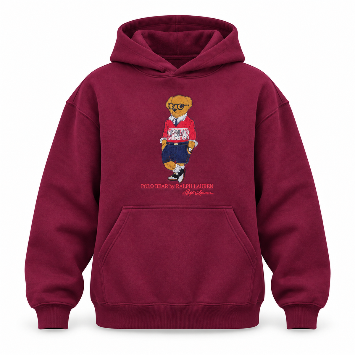 POLO Bear Hoodie unisex -Oversize Embroidered