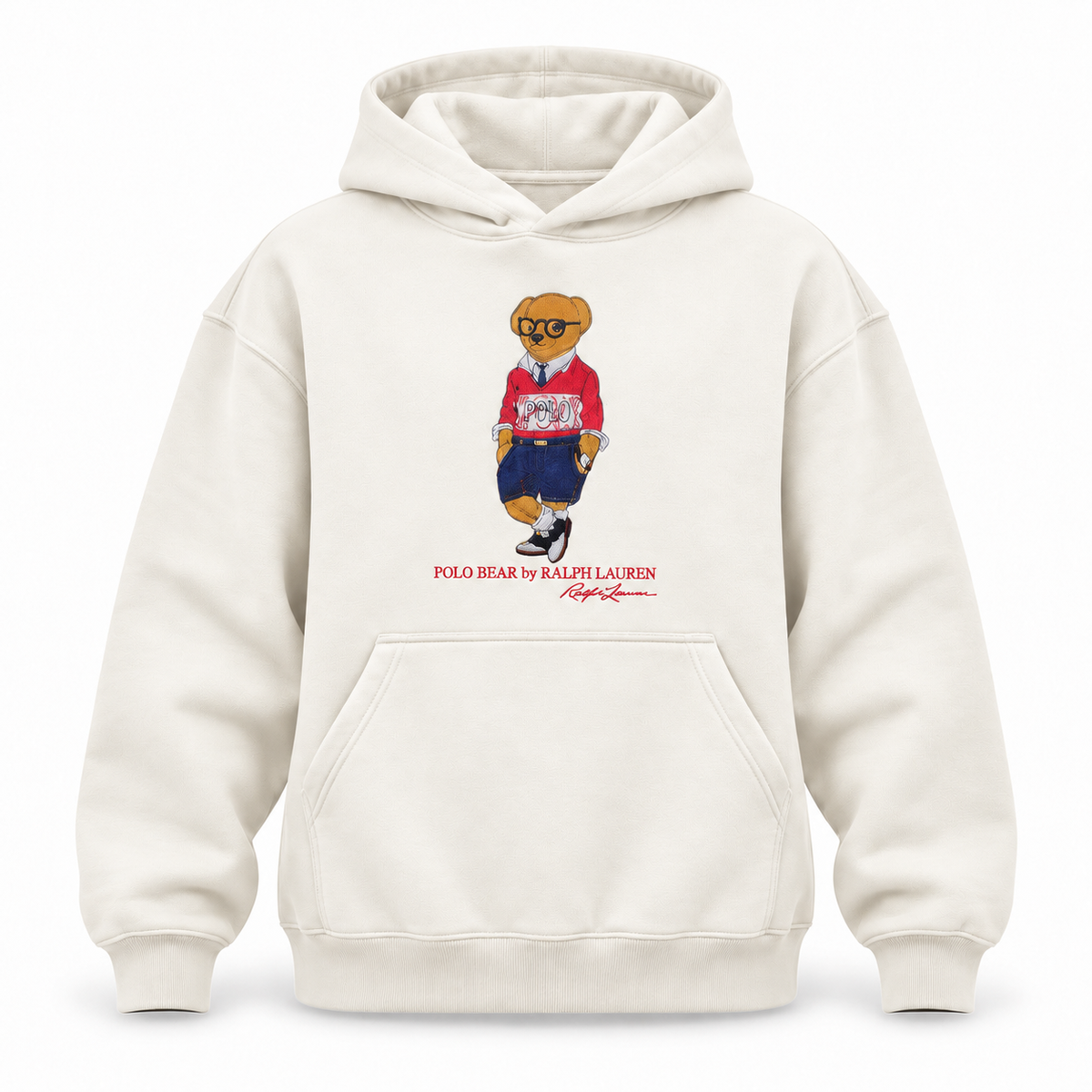 POLO Bear Hoodie unisex -Oversize Embroidered