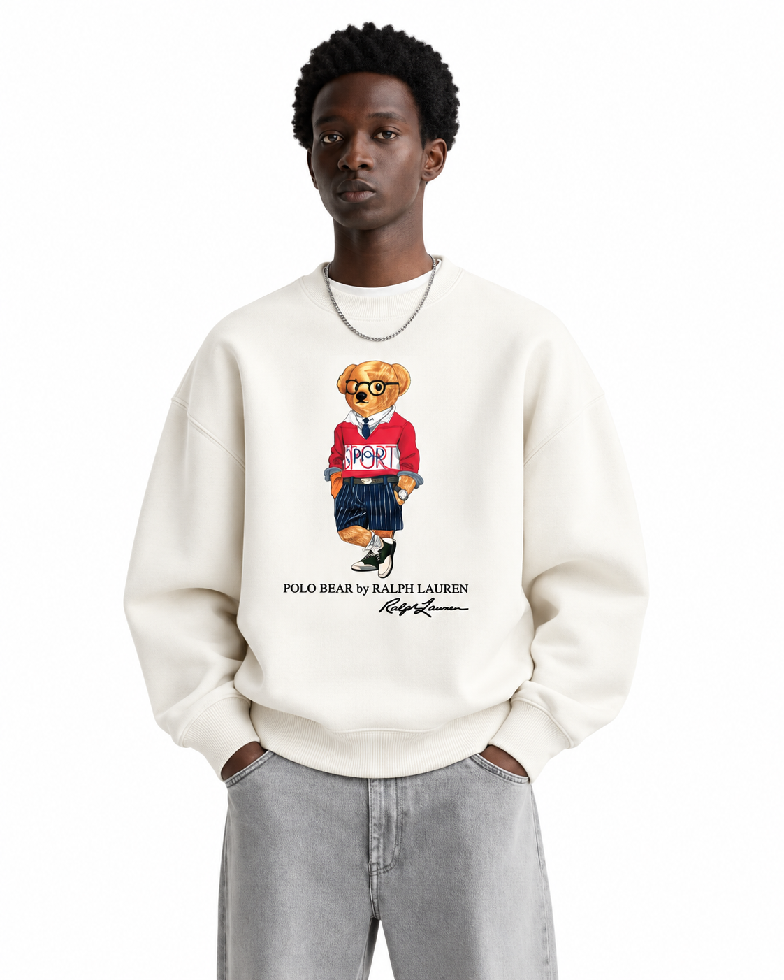 POLO BEAR Round- Relaxed Fit Printed