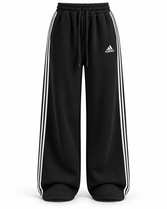 Adidas 3 line PANTS - Wide leg Pants