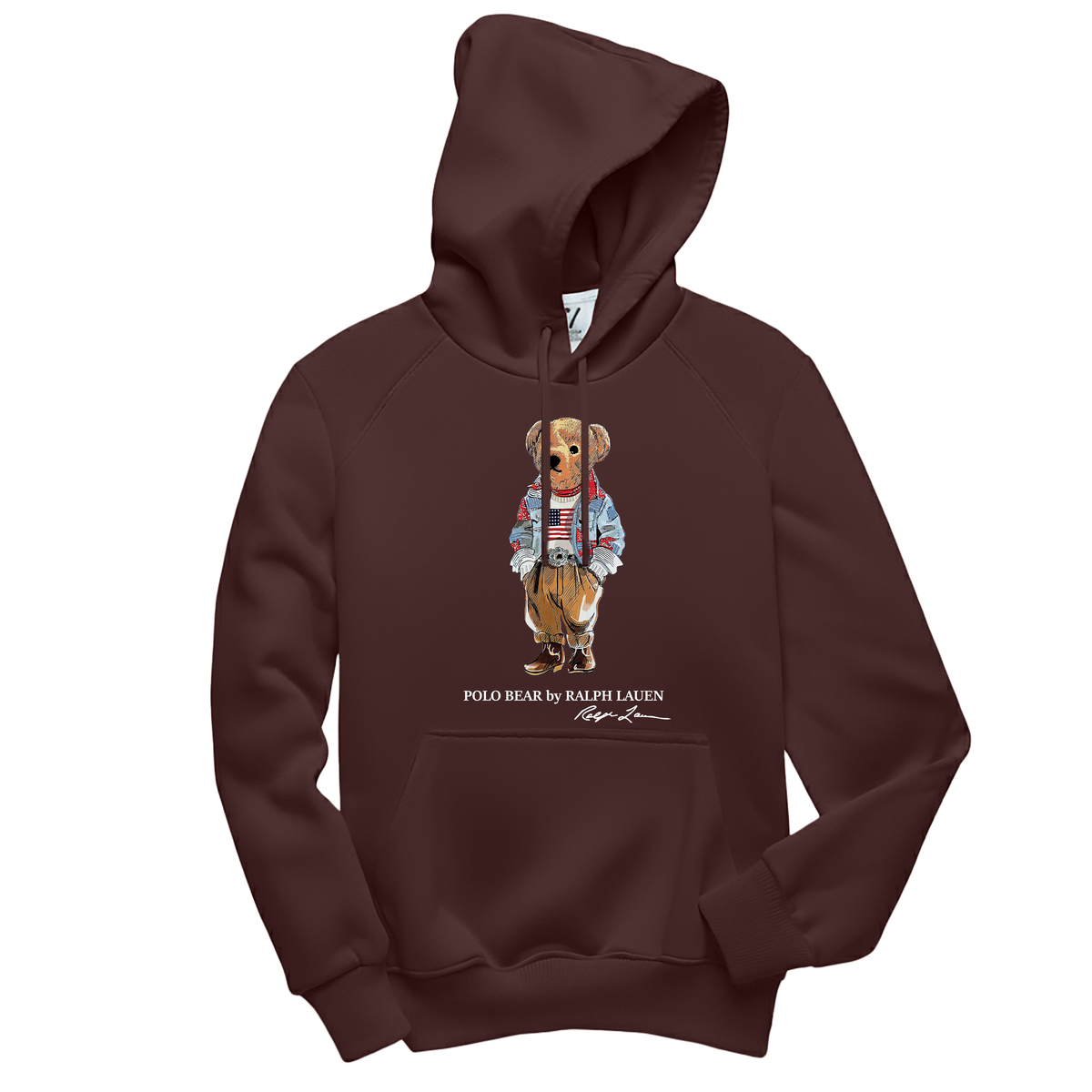 Polo Bear Hoodie - Basic Printed