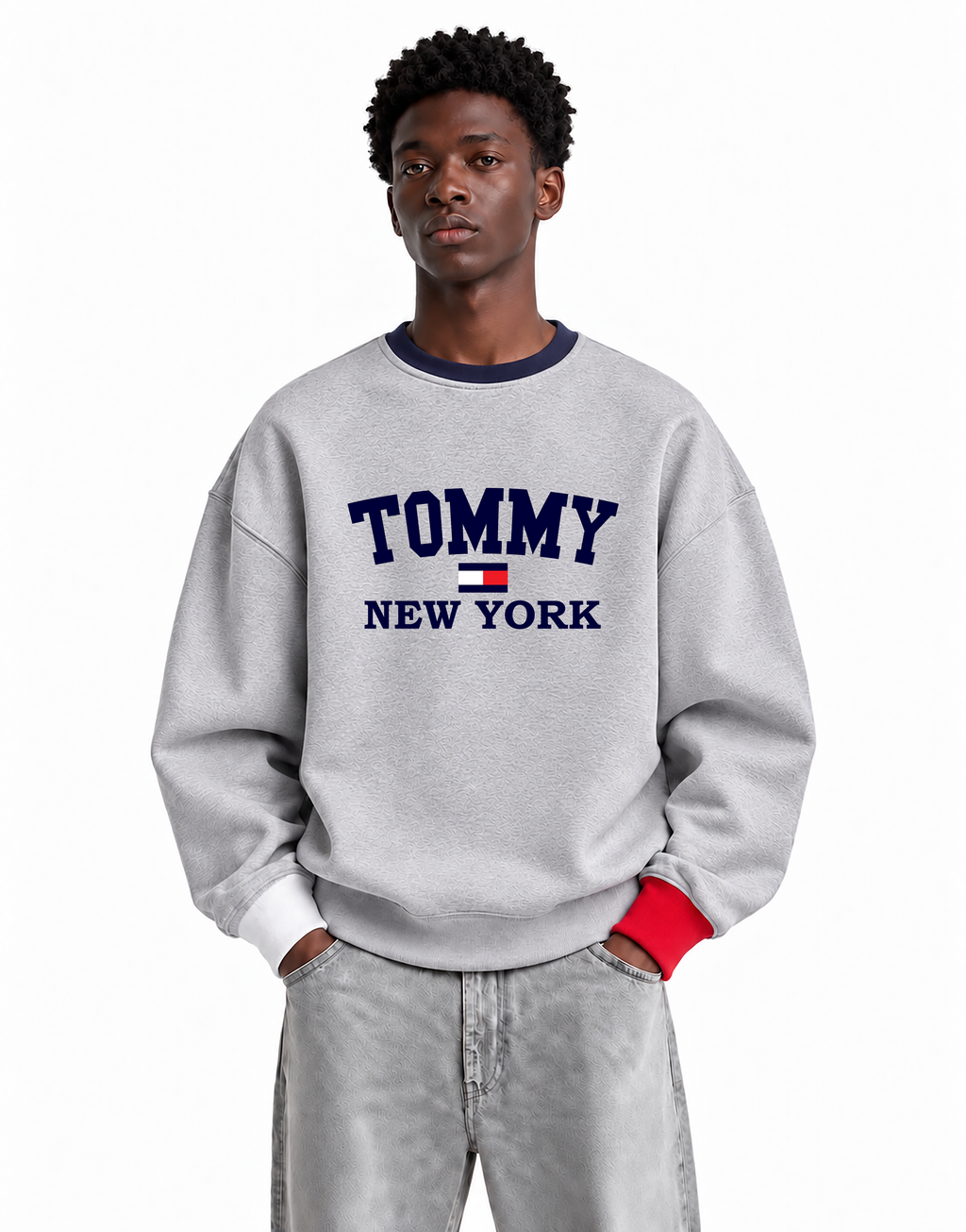 TOMMY NEW YORK  RINGER ROUND  - Relaxed Fit (Copy)