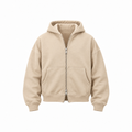 Sweater ZipUp - Boxy Fit Beige