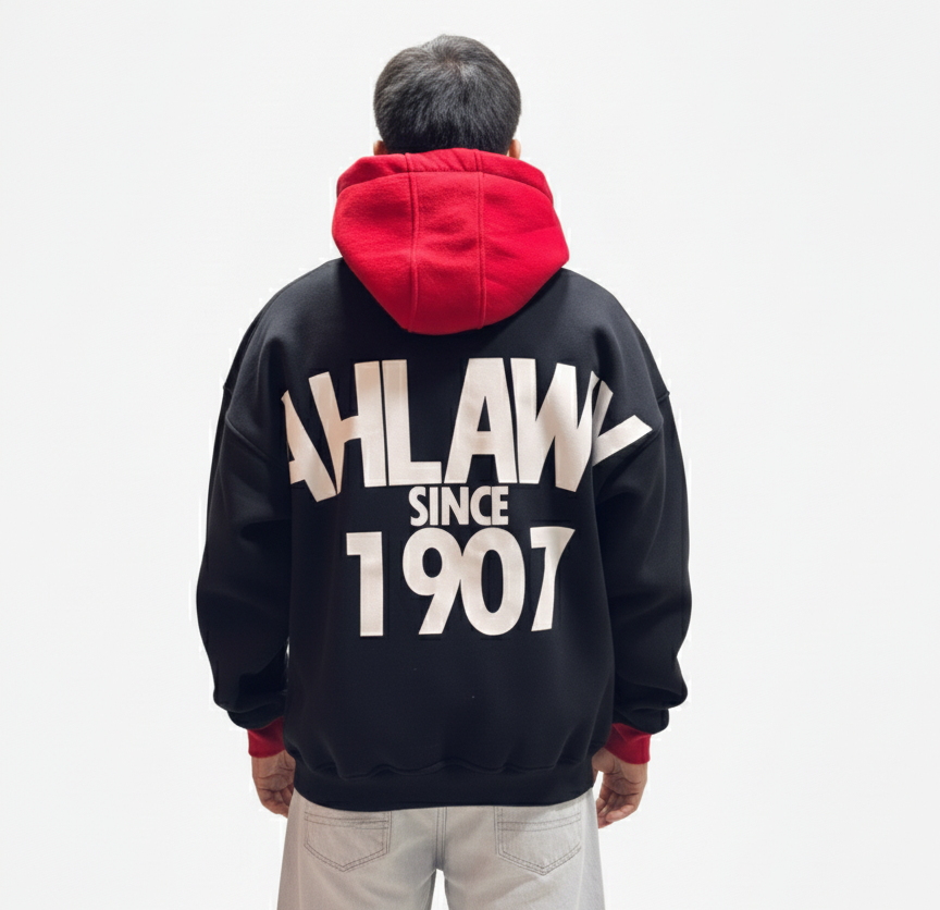 Ahly 74 Hoodie - Oversize Printed