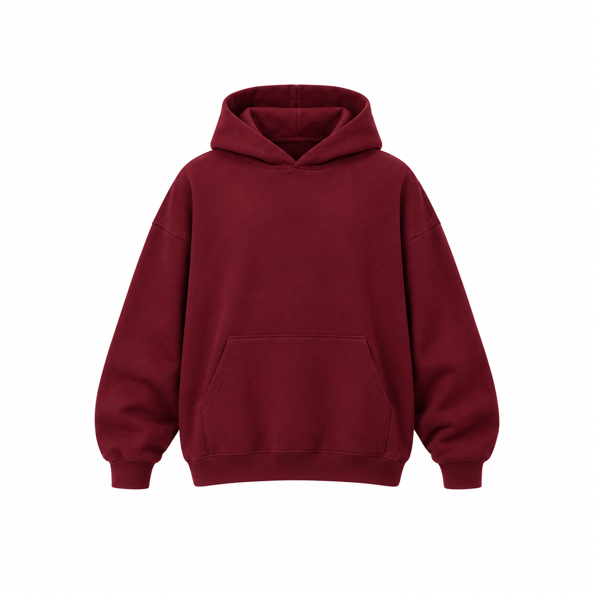 Oversize Hoodie — Burgandy
